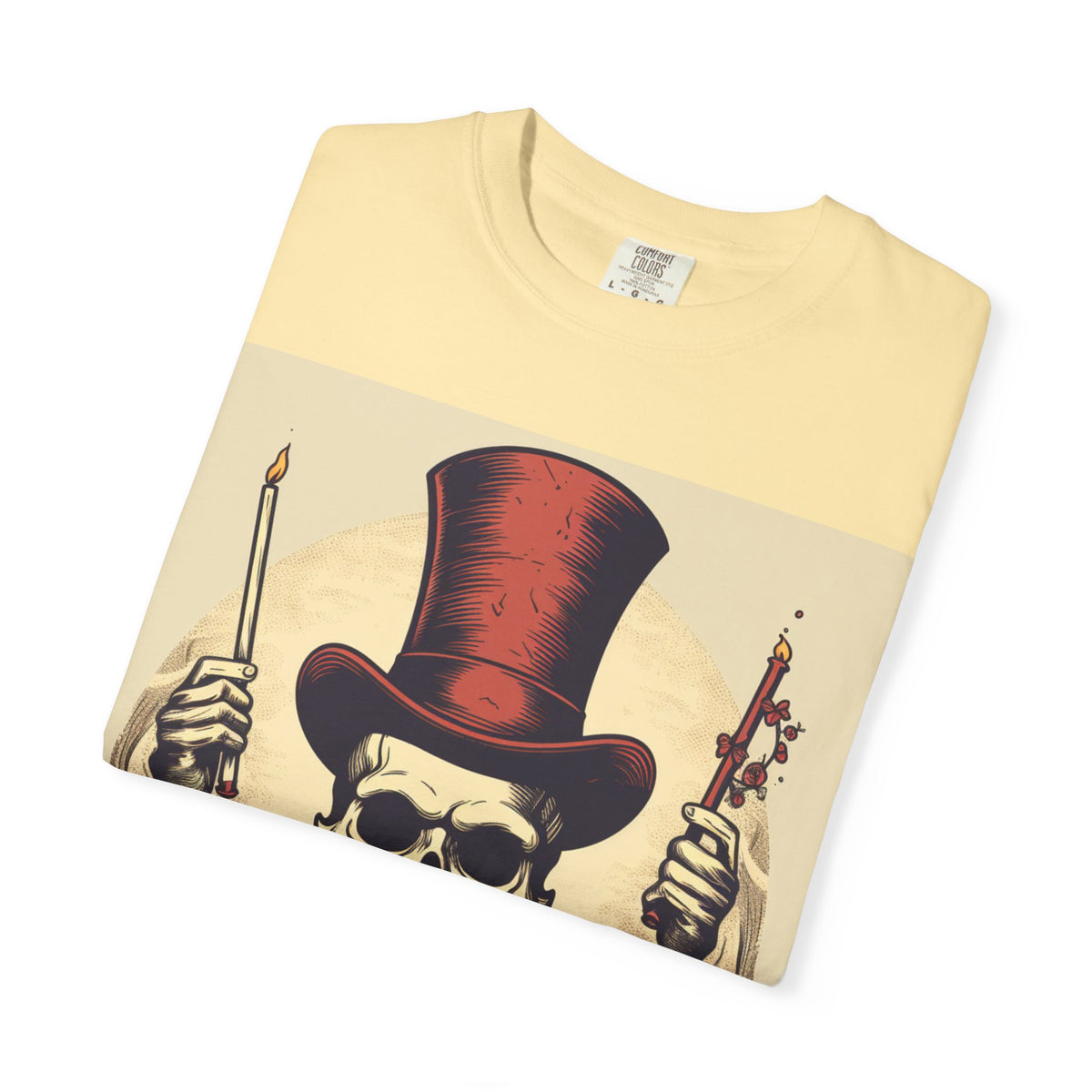 Skull Magician T-Shirt — Vintage Top Hat Skeleton Graphic Tee