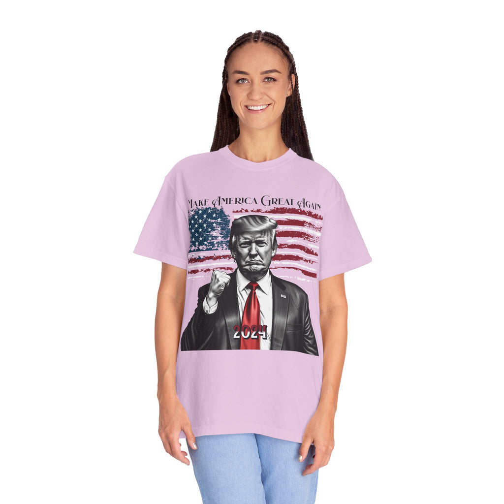 Patriotic 2024 Political Graphic T-Shirt — 'Make America Great Again' Design