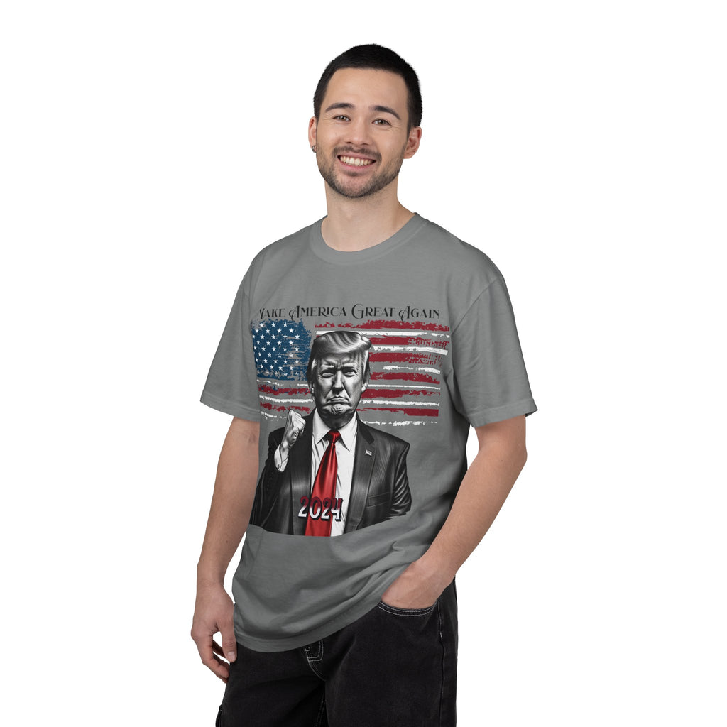 Patriotic 2024 Political Graphic T-Shirt — 'Make America Great Again' Design