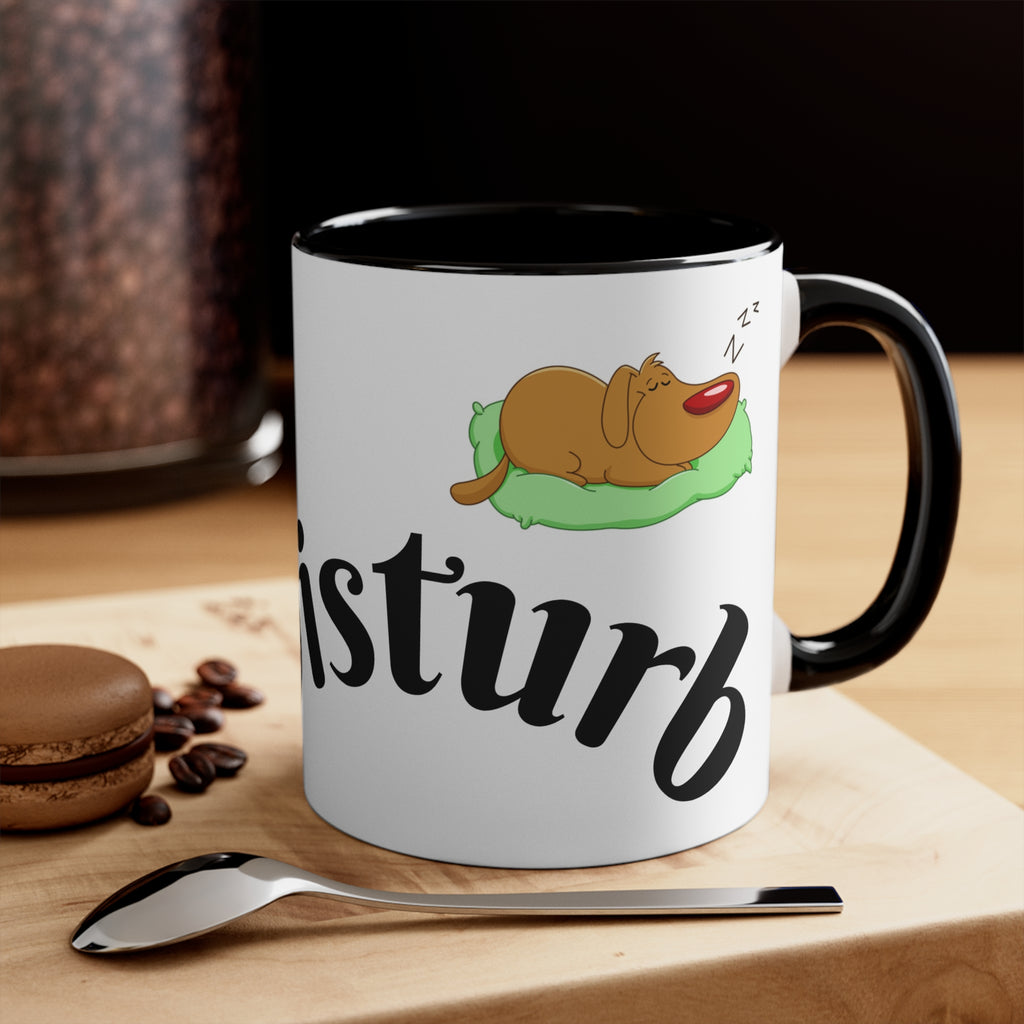Accent Mug — "Do Not Disturb" Pink Interior Coffee Tea Cup