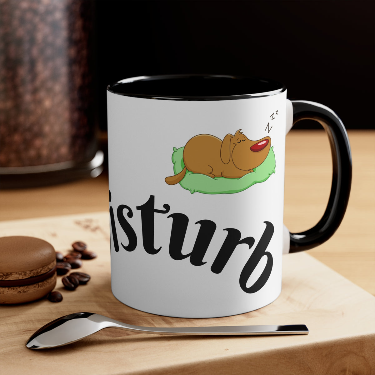 Accent Mug — "Do Not Disturb" Pink Interior Coffee Tea Cup