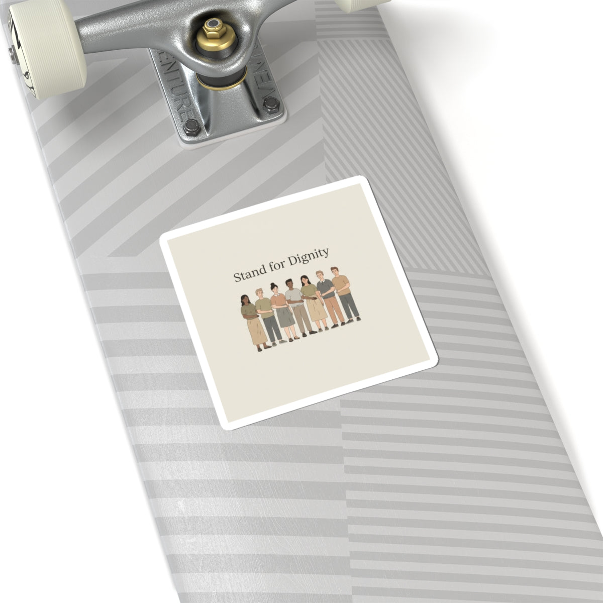 Stand for Dignity Kiss-Cut Sticker | Human Dignity, Unity Message