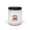 Cherry Illustration Soy Candle, cherries on top | Retro kawaii fruit