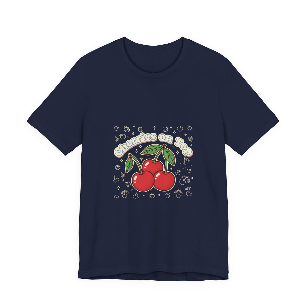 Cherries on Top Tee | Cherry Design Shirt, Retro Kawaii Fruit Graphic