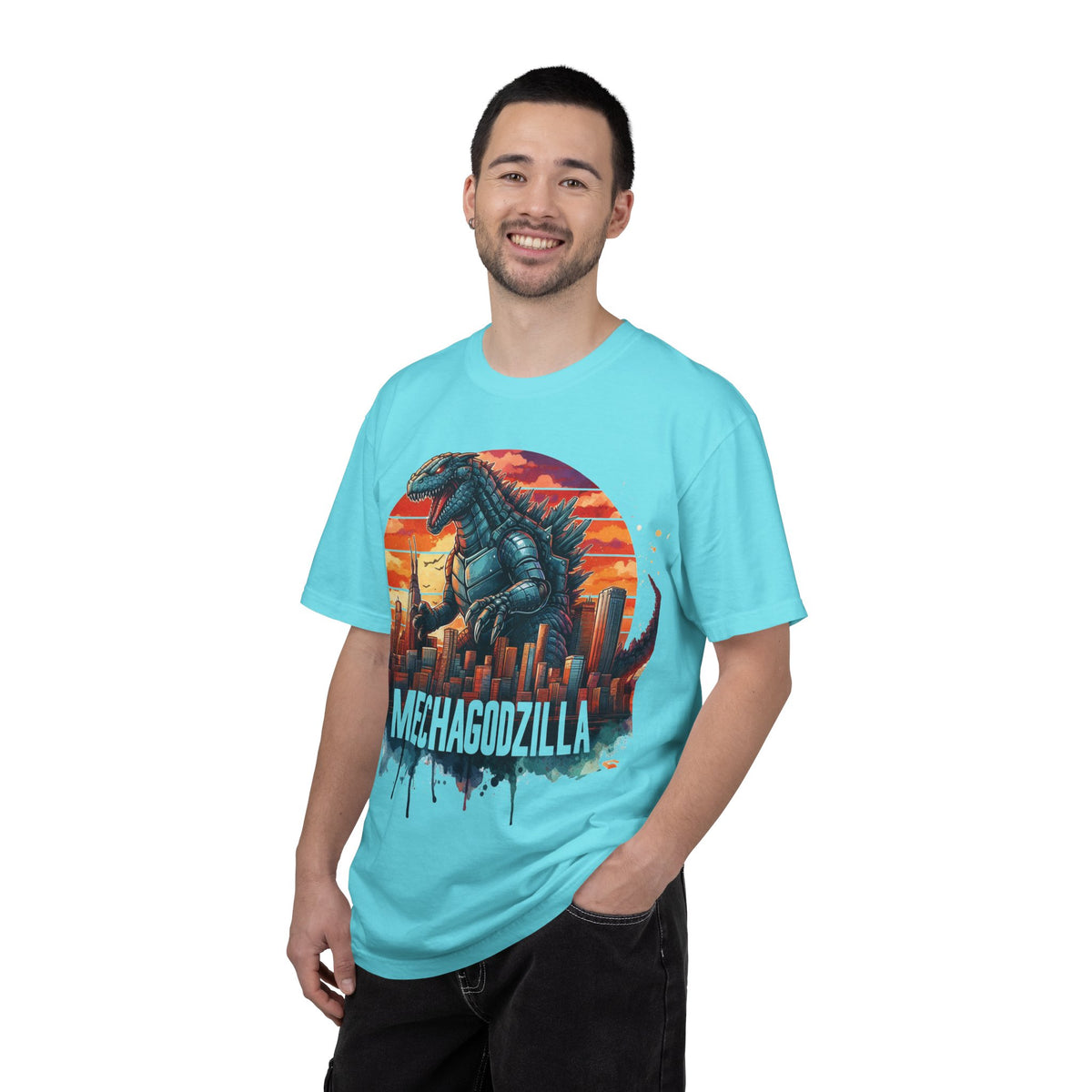 Mechagodzilla Graphic T-Shirt — Retro City Kaiju Tee