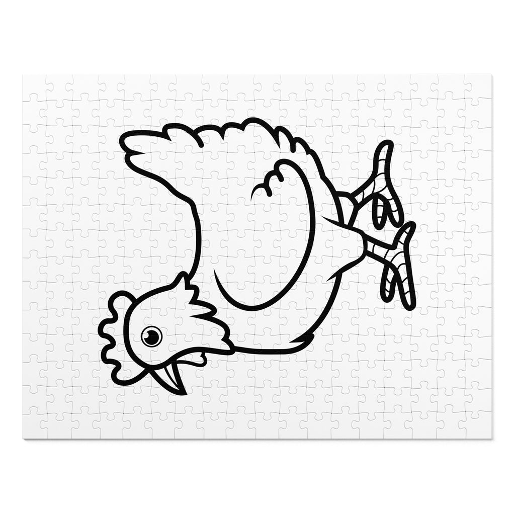 Chicken Coloring Jigsaw Puzzle with Tin — Kids Activity & Travel Puzzle