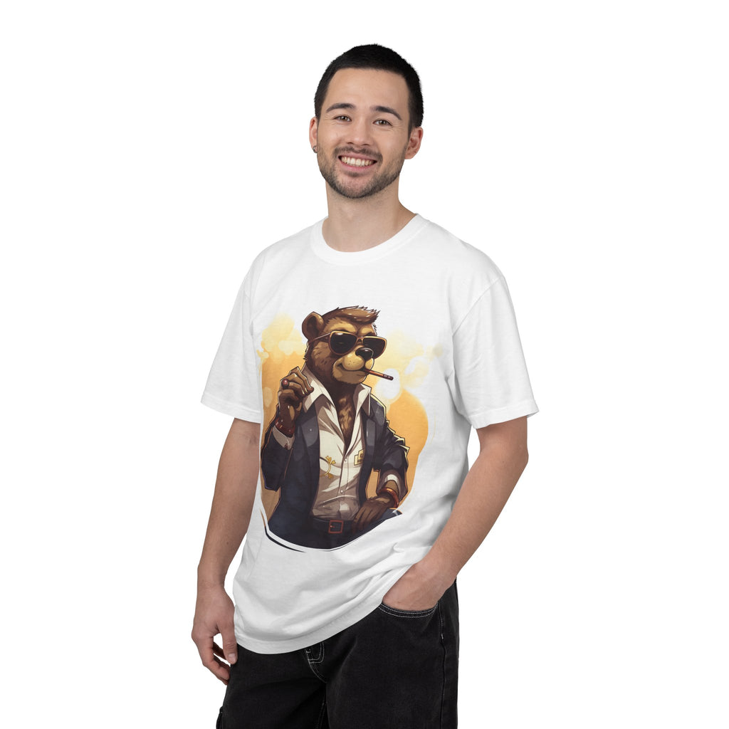 Bear Don Corleone Graphic T-Shirt — Retro Mafia Bear Illustration