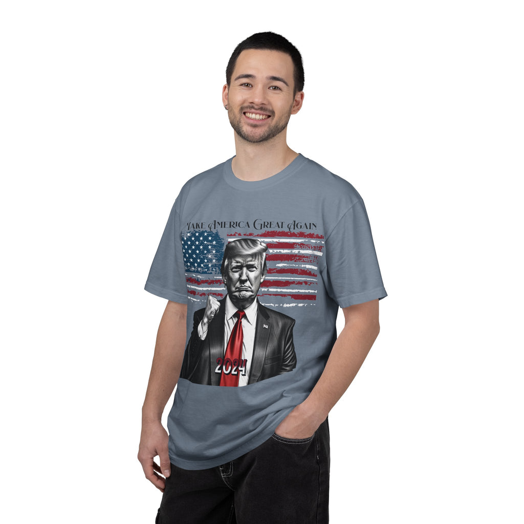 Patriotic 2024 Political Graphic T-Shirt — 'Make America Great Again' Design