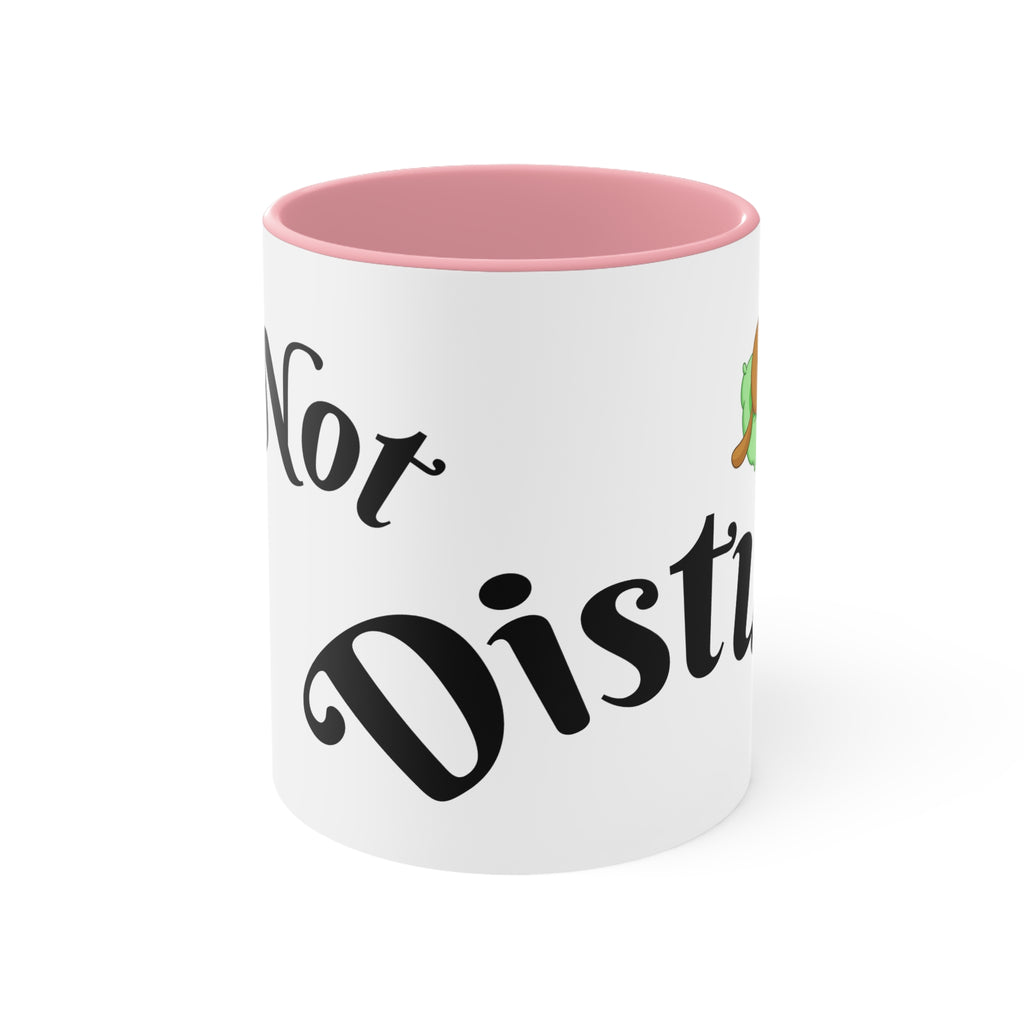 Accent Mug — "Do Not Disturb" Pink Interior Coffee Tea Cup