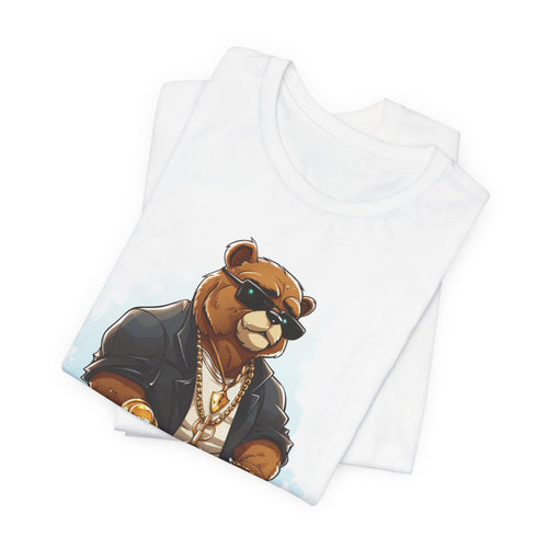 Bear Boss T-Shirt — Cool Gold Chain Bear Graphic Tee