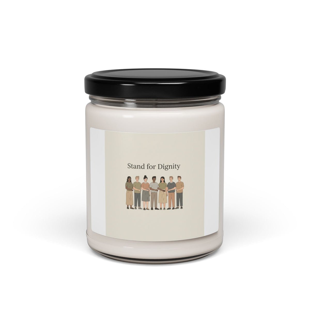 Stand for Dignity Candle, Soy Jar | Unity, Human Dignity Statement