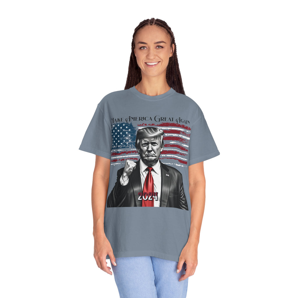 Patriotic 2024 Political Graphic T-Shirt — 'Make America Great Again' Design