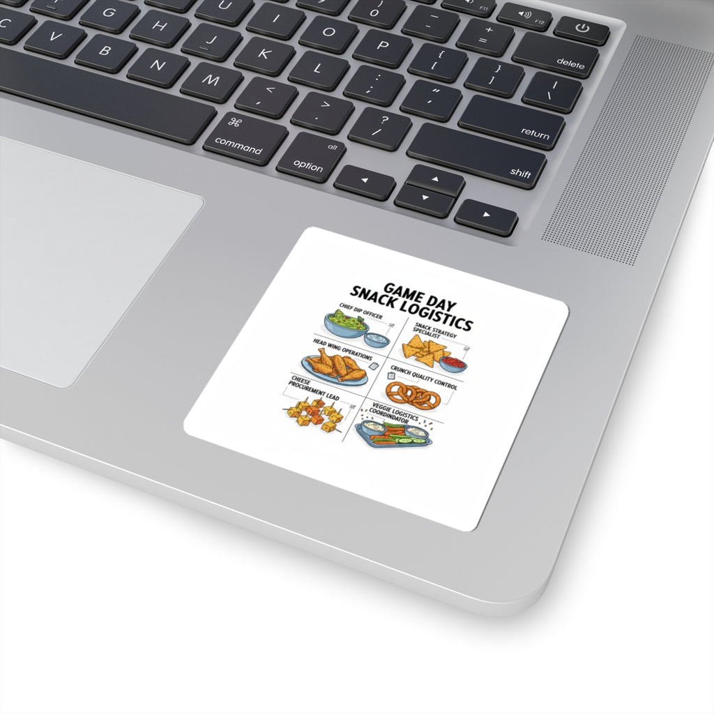 Game Day Snack Logistics Sticker | dip strategist, tailgate blueprint