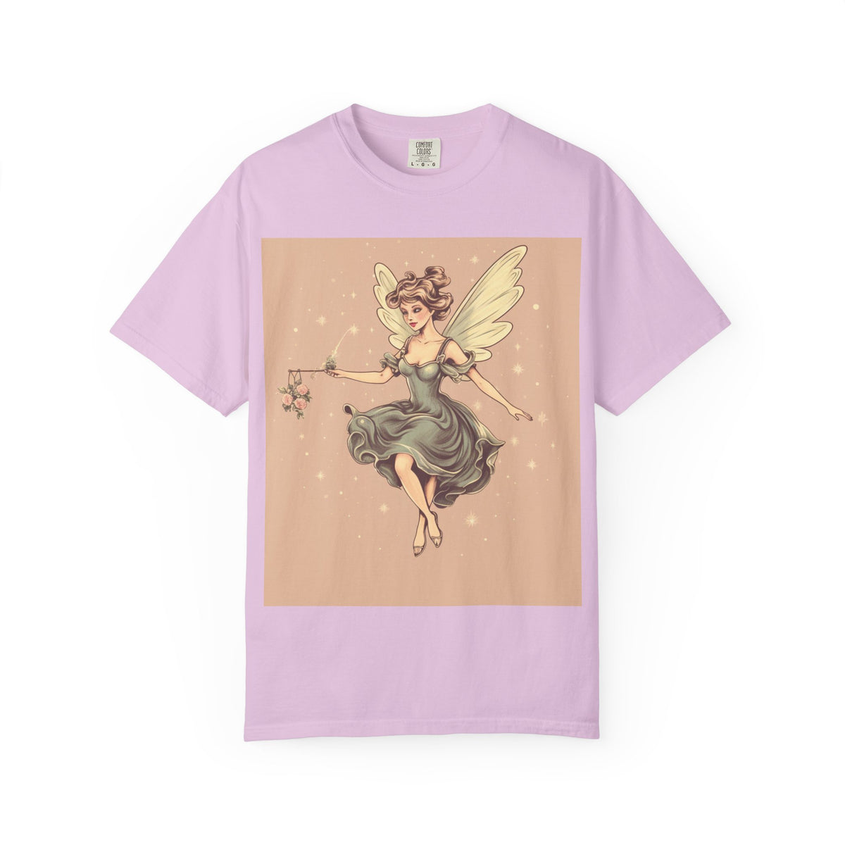 Fairy Vintage Tee — Whimsical Winged Fairy Graphic T-Shirt