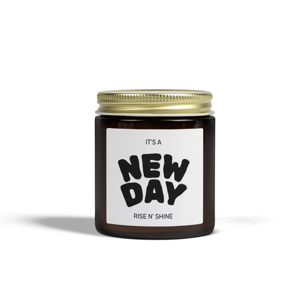 New Day Scented Candle — Coconut Apricot Wax (4oz & 9oz)
