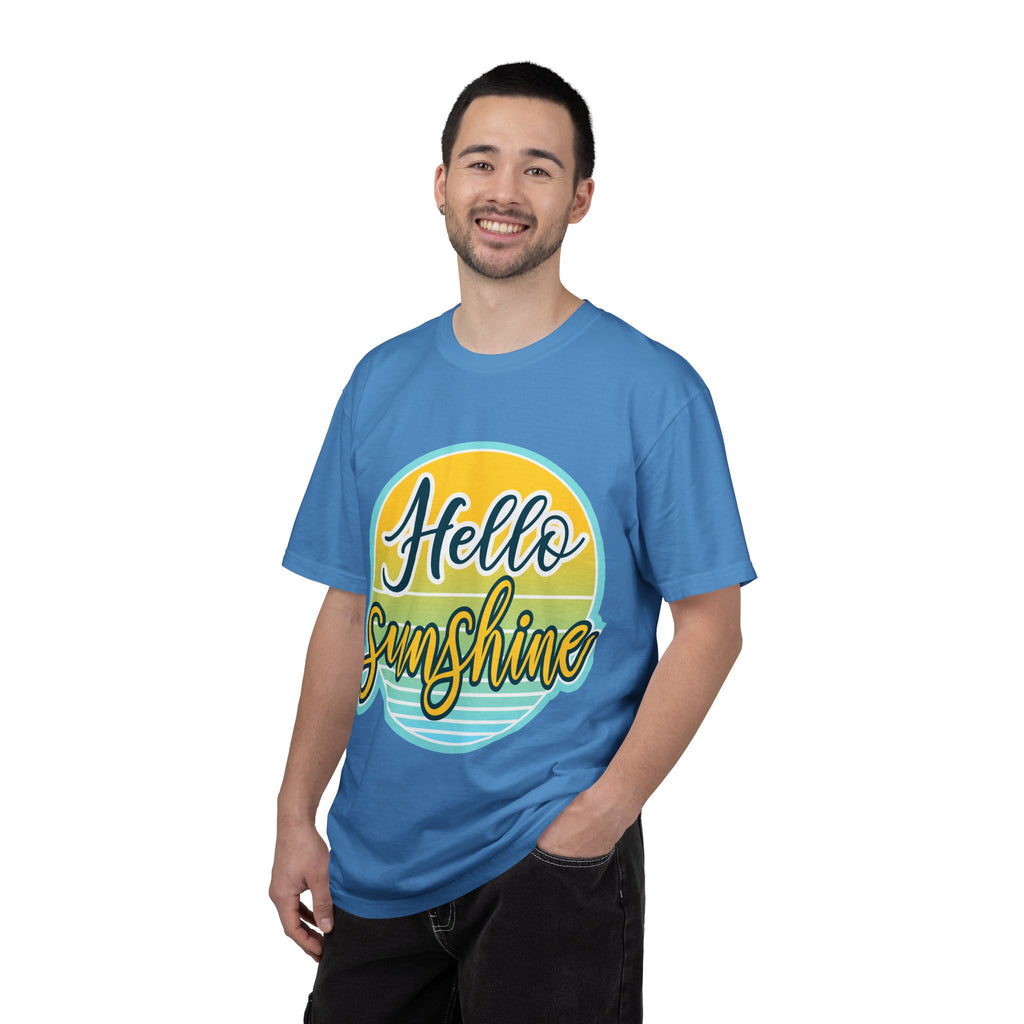 Hello Sunshine T-Shirt — Retro Sun Graphic Tee for Bright, Sunny Vibes