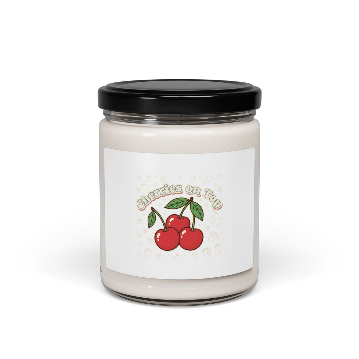 Cherry Motif Soy Candle | Retro Kawaii Fruit Design