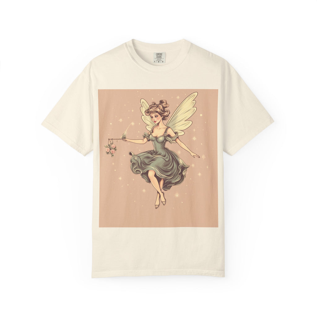 Fairy Vintage Tee — Whimsical Winged Fairy Graphic T-Shirt