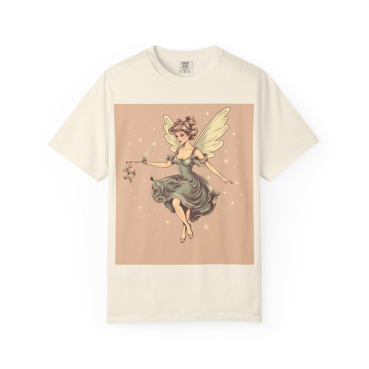 Fairy Vintage Tee — Whimsical Winged Fairy Graphic T-Shirt