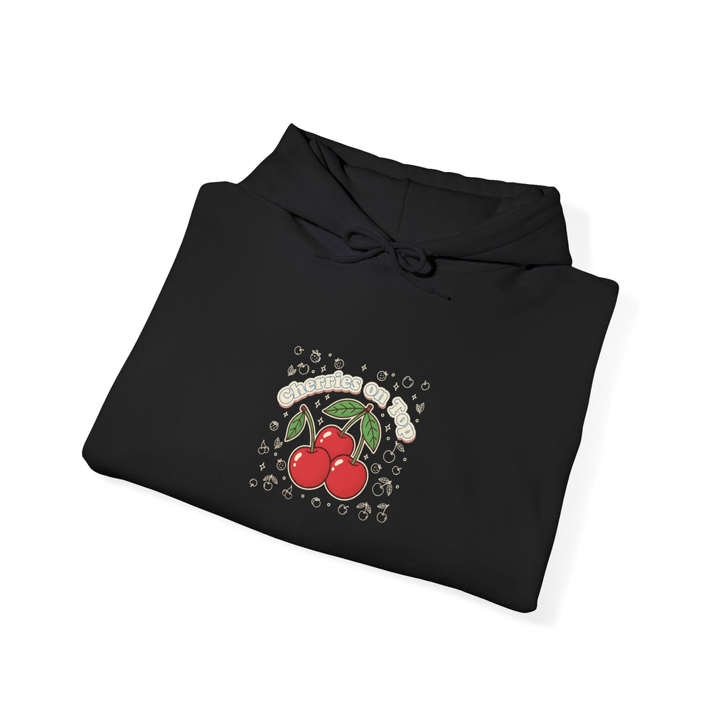 Cherry Graphic Hoodie | vintage cherry design, kawaii fruit print