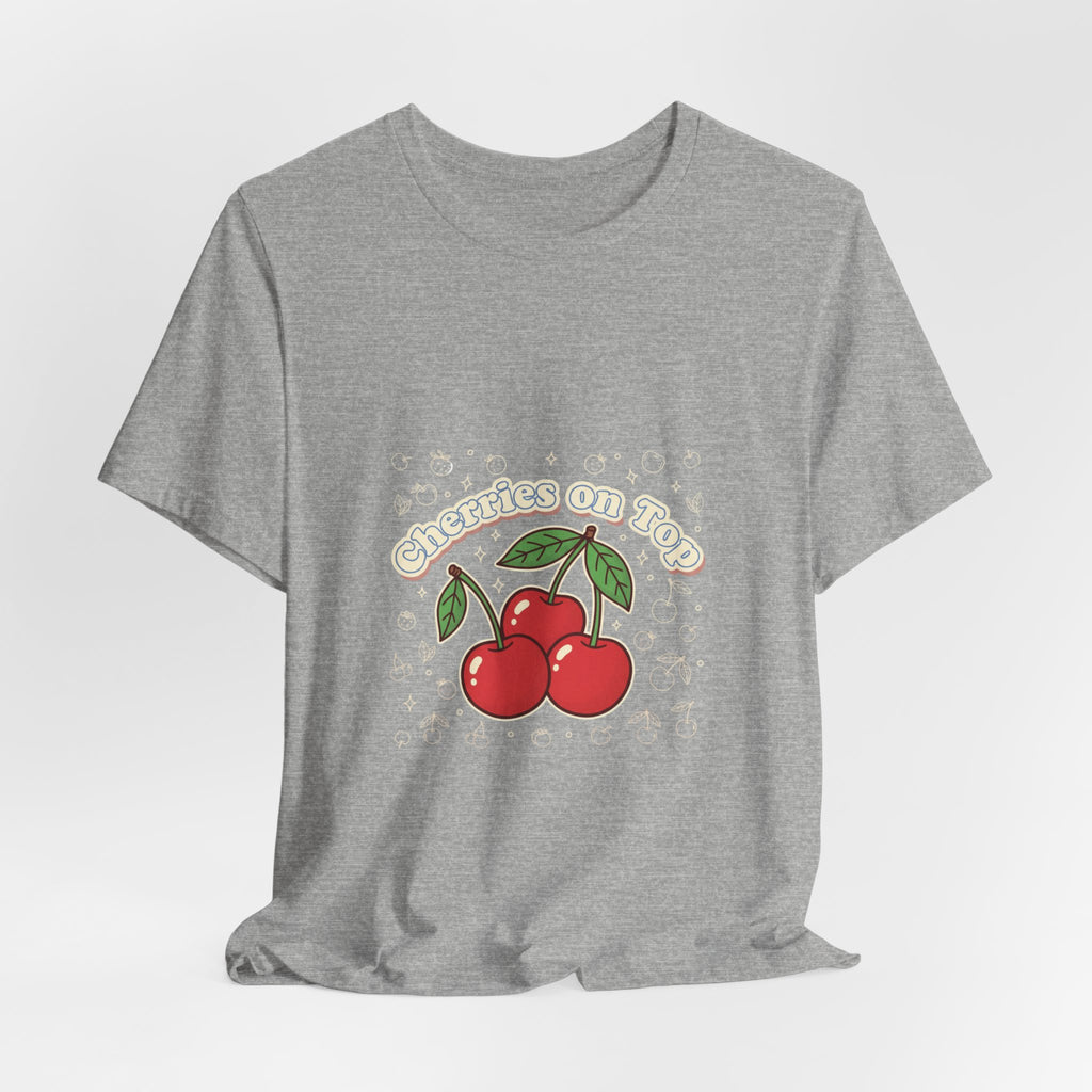 Cherries on Top Tee | Cherry Design Shirt, Retro Kawaii Fruit Graphic