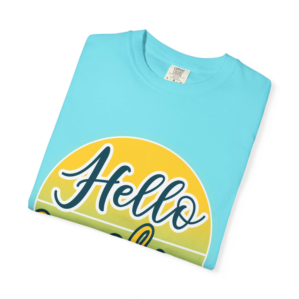 Hello Sunshine T-Shirt — Retro Sun Graphic Tee for Bright, Sunny Vibes