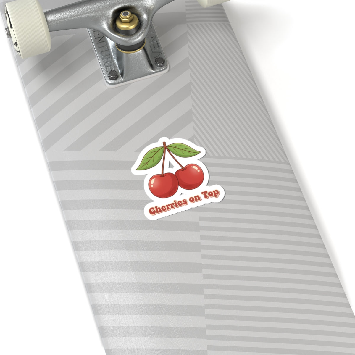 Cherry Pair Sticker | Vintage Kawaii fruit motif, retro cherry design