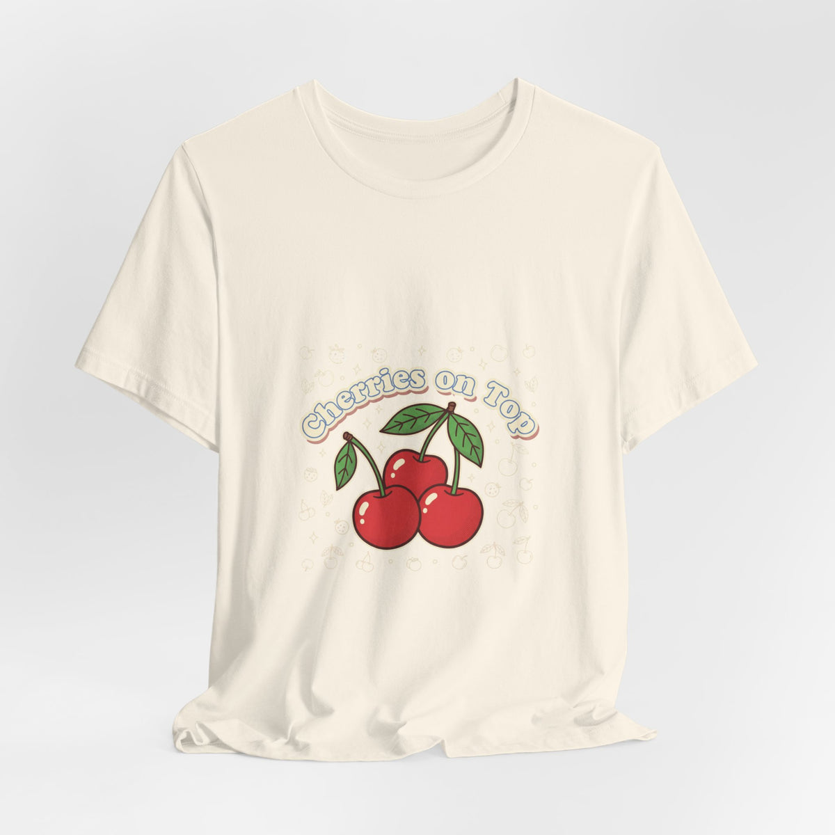 Cherries on Top Tee | Cherry Design Shirt, Retro Kawaii Fruit Graphic