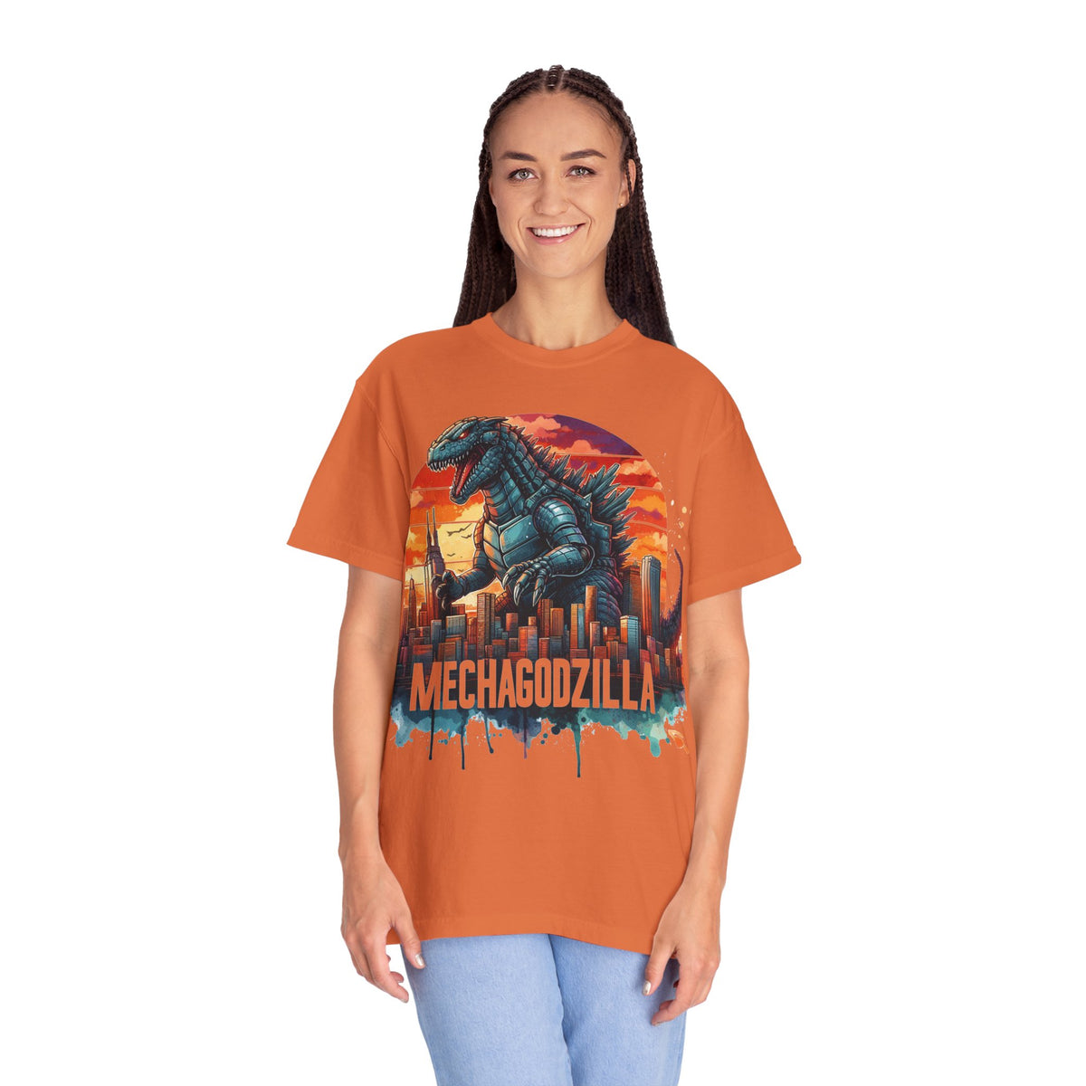 Mechagodzilla Graphic T-Shirt — Retro City Kaiju Tee