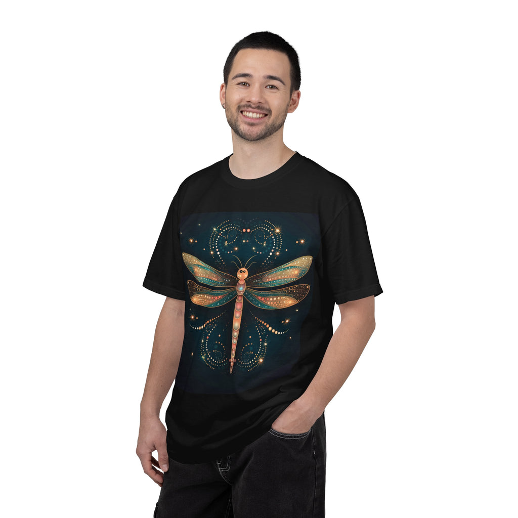 Dragonfly Art T-Shirt — Iridescent Boho Insect Graphic Tee