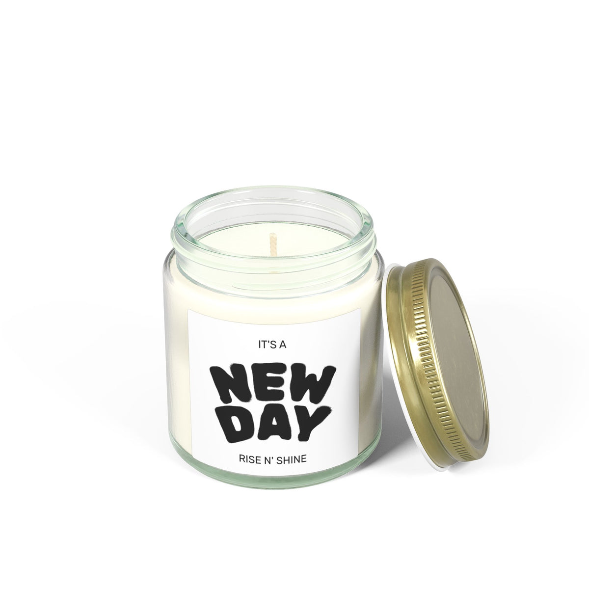 New Day Scented Candle — Coconut Apricot Wax (4oz & 9oz)