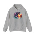 Godzilla Cityscape Hoodie – Retro Sunset Kaiju Graphic Sweatshirt