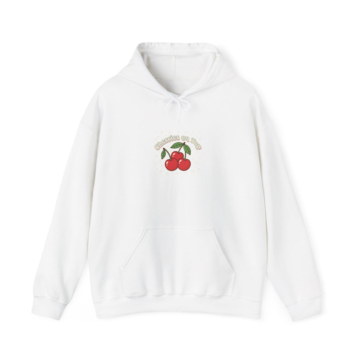 Cherry Graphic Hoodie | vintage cherry design, kawaii fruit print