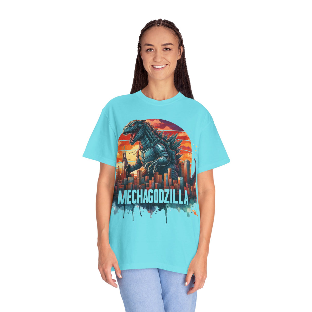 Mechagodzilla Graphic T-Shirt — Retro City Kaiju Tee