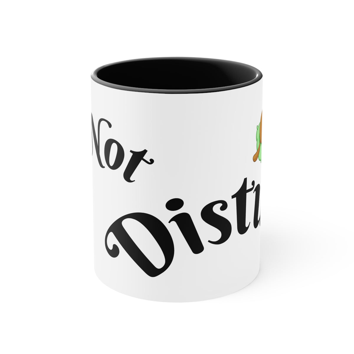 Accent Mug — "Do Not Disturb" Pink Interior Coffee Tea Cup