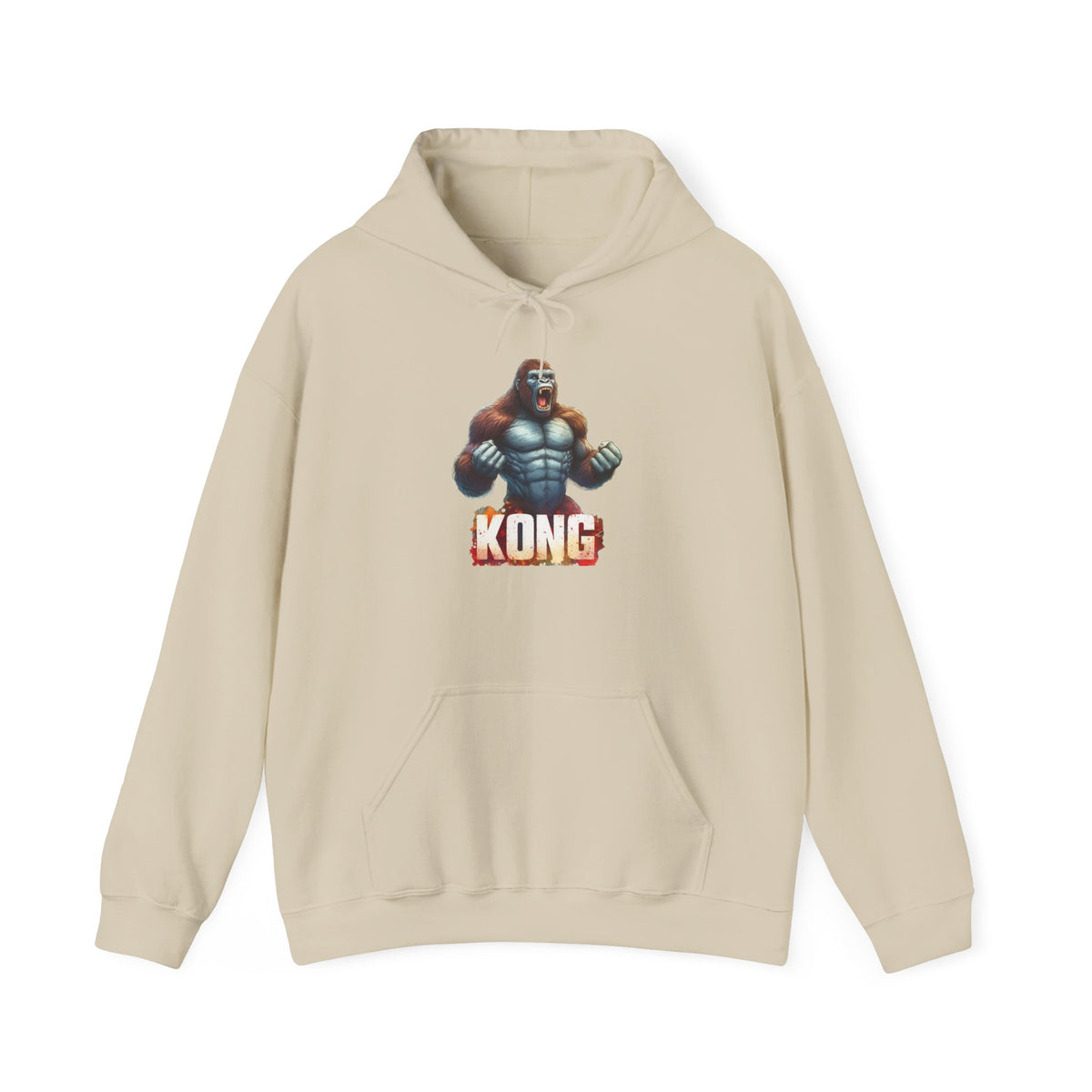 Kong Graphic Hoodie - Retro Video Game Ape Logo Pullover