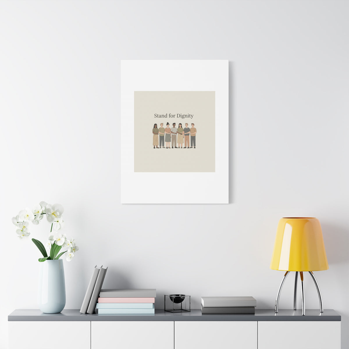 Stand for Dignity Canvas | Unity Poster, Human Dignity Message