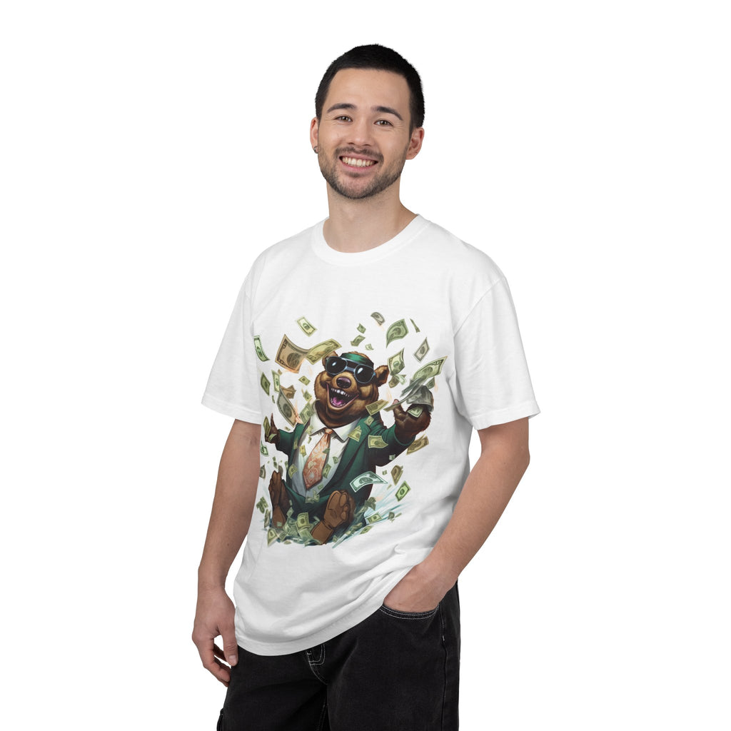 T-Shirt — Playful Money Bear Graphic Tee