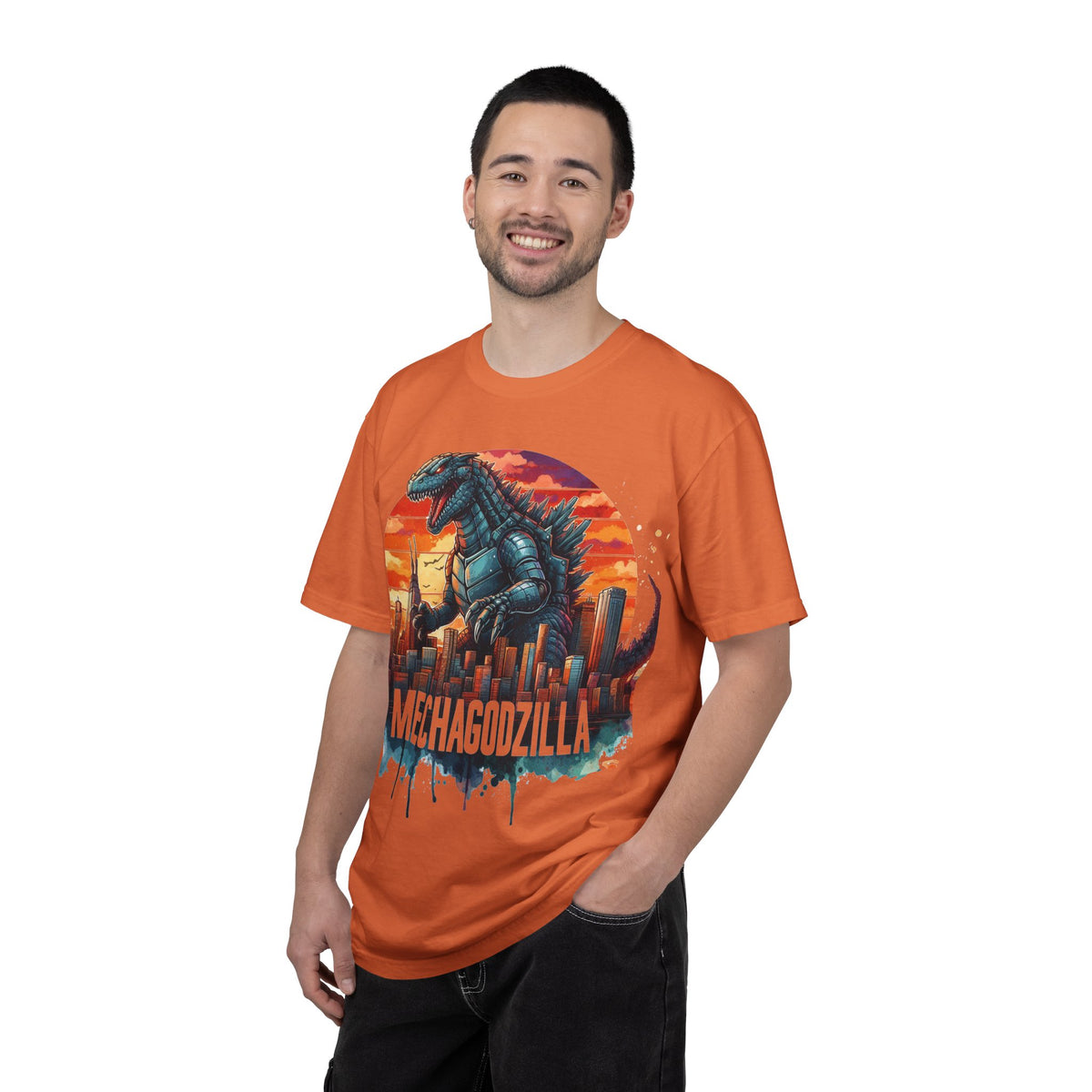 Mechagodzilla Graphic T-Shirt — Retro City Kaiju Tee