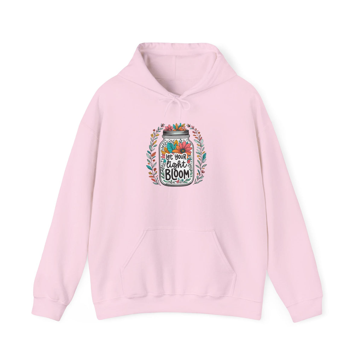 Bloom Jar Hoodie – "Let Your Heart Bloom" Floral Mason Jar Sweatshirt