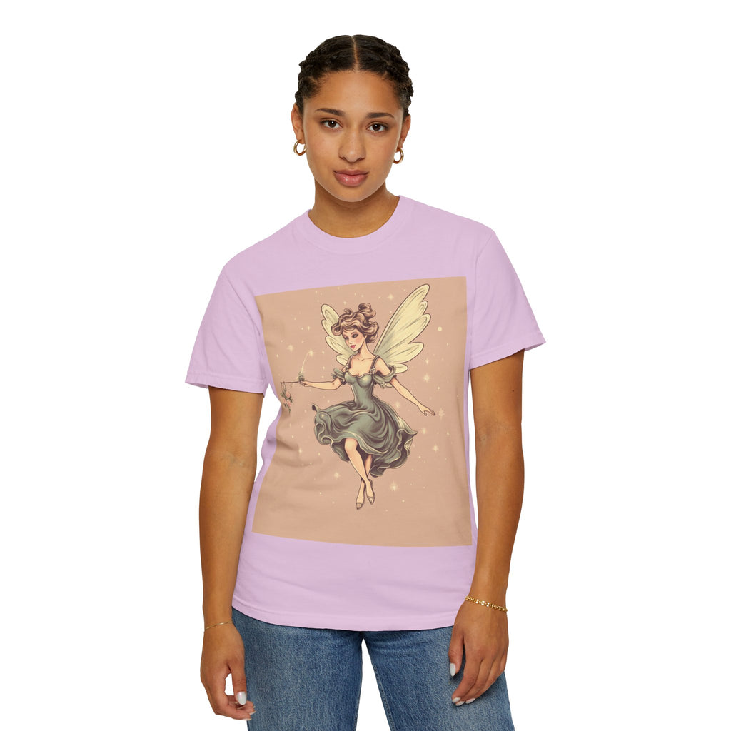 Fairy Vintage Tee — Whimsical Winged Fairy Graphic T-Shirt