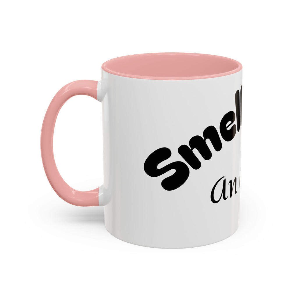 Funny Coffee Mug "Smells Like An Alibi" — Novelty Accent Mug (11/15oz)