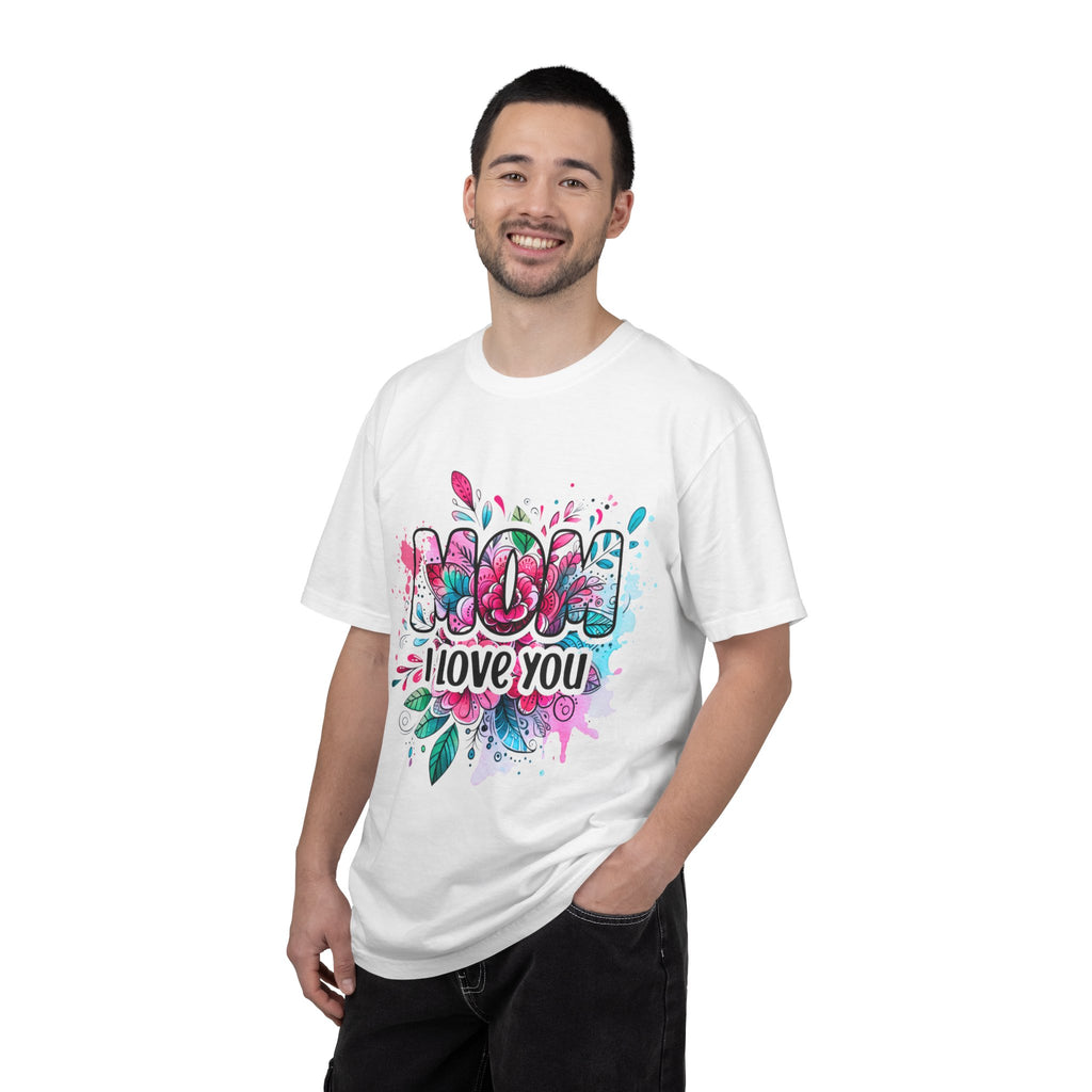 Mom I Love You Floral Watercolor T-Shirt — Mother's Day Gift