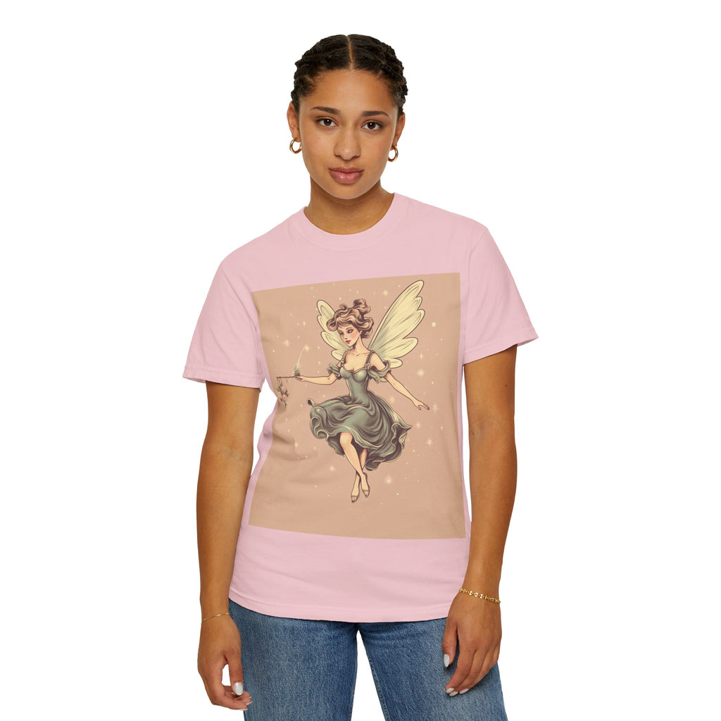 Fairy Vintage Tee — Whimsical Winged Fairy Graphic T-Shirt