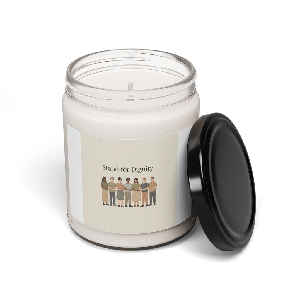 Stand for Dignity Candle, Soy Jar | Unity, Human Dignity Statement