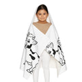 Cow Print Kids Hooded Towel — Cute Cartoon Calf Beach & Bath Wrap