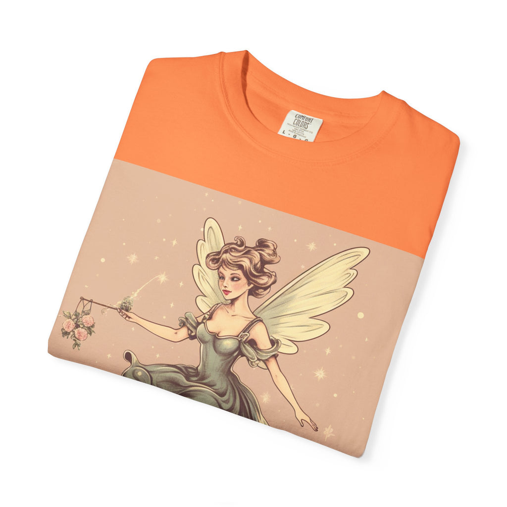 Fairy Vintage Tee — Whimsical Winged Fairy Graphic T-Shirt