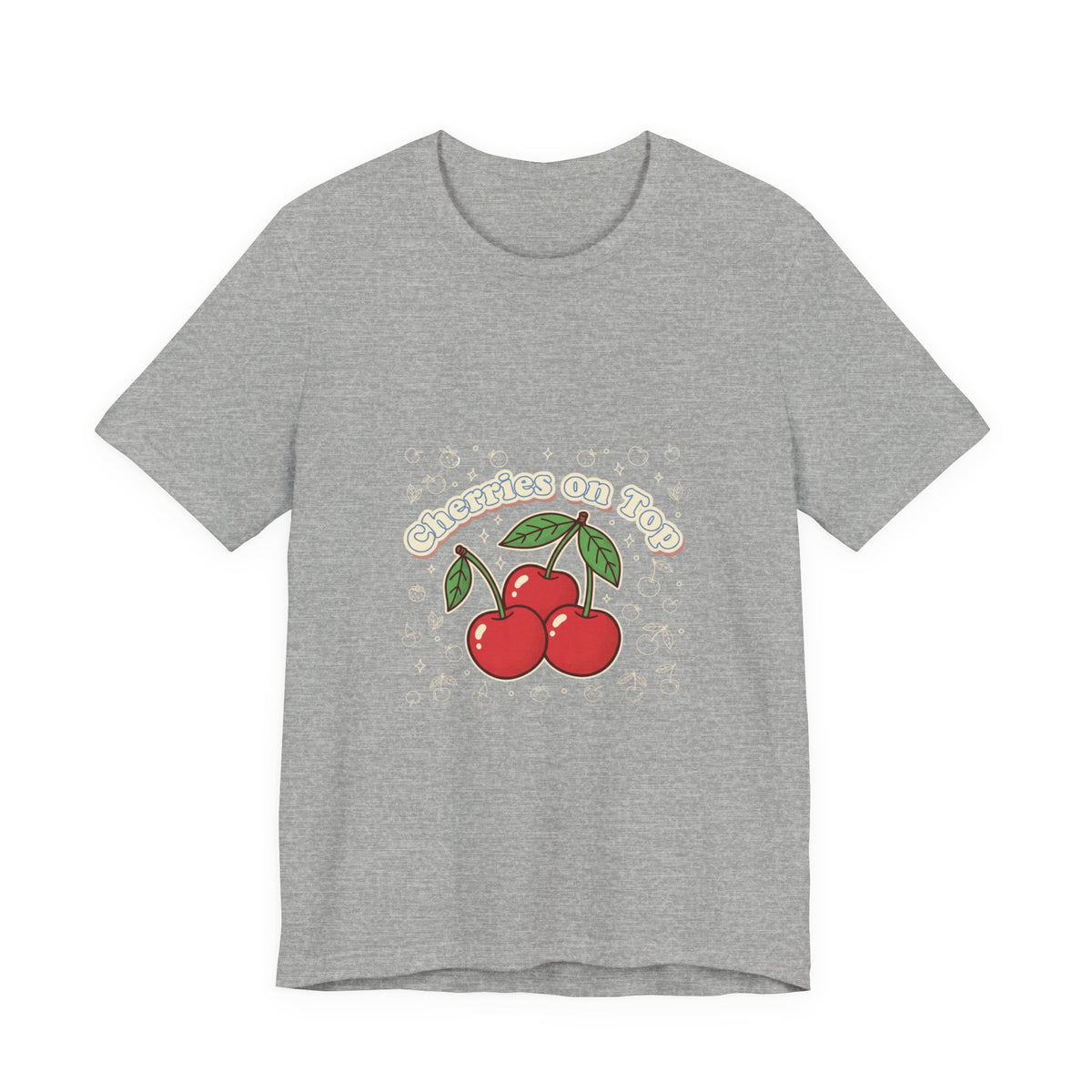 Cherries on Top Tee | Cherry Design Shirt, Retro Kawaii Fruit Graphic