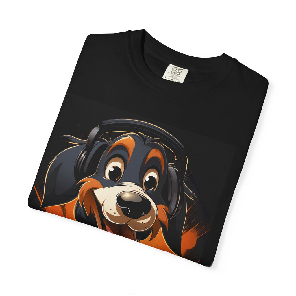 Happy Puppy Graphic T-Shirt — Cute Cartoon Dog Tee for Dog Lovers