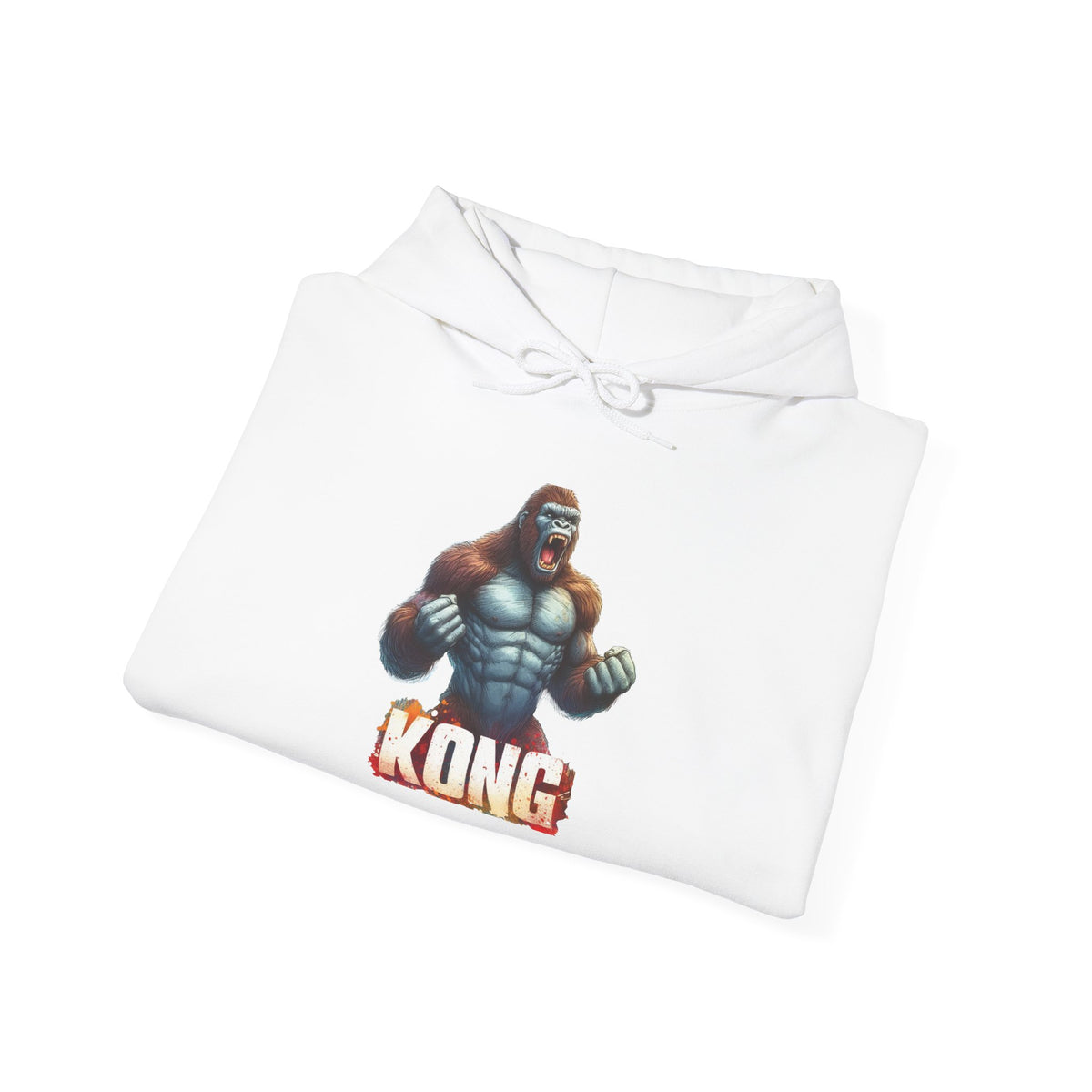 Kong Graphic Hoodie - Retro Video Game Ape Logo Pullover
